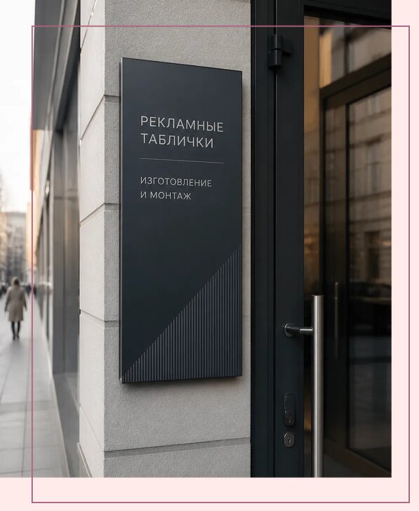 Рекламные таблички в Уссурийске по цене от 4640 р. | Аванза-Сср