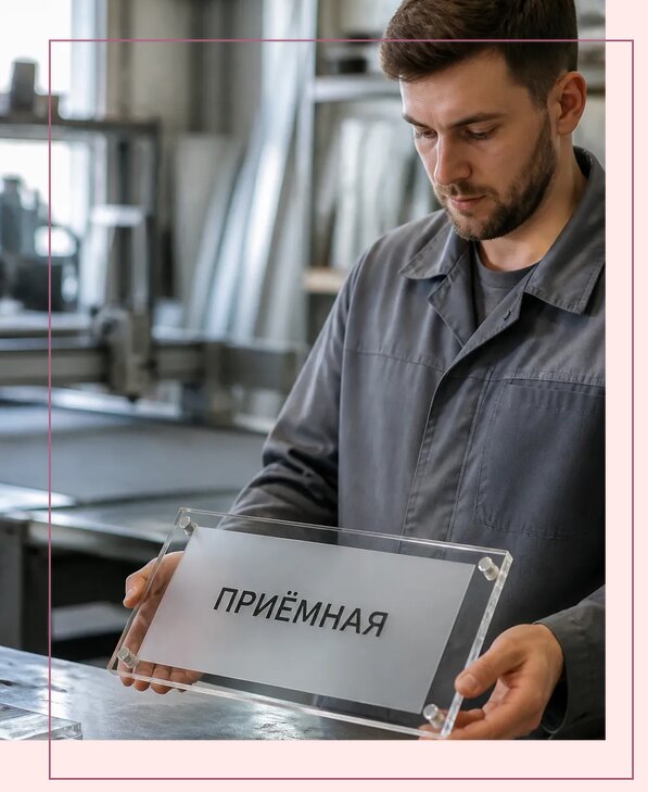 Таблички из оргстекла на заказ в Уссурийске от 4021 р. | Аванза-Сср