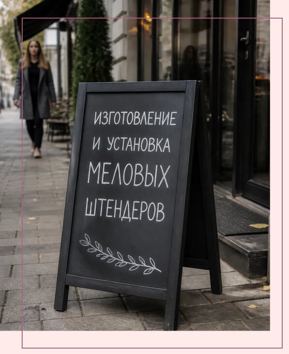 Меловые штендеры в Уссурийске по цене от 6702 р. | Аванза-Сср